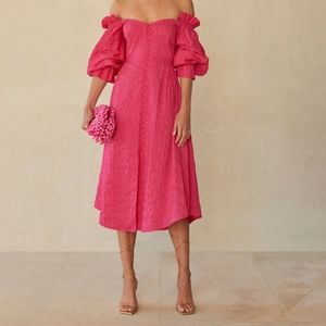 NWT Cult Gaia Simona Dress in Dragonfruit